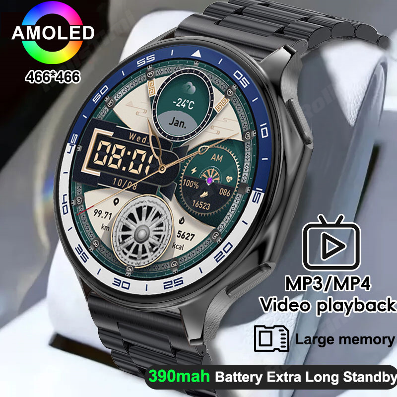 Men'S Fashion X - 1.43 AMOLED 스마트 시계 3D 서라운드