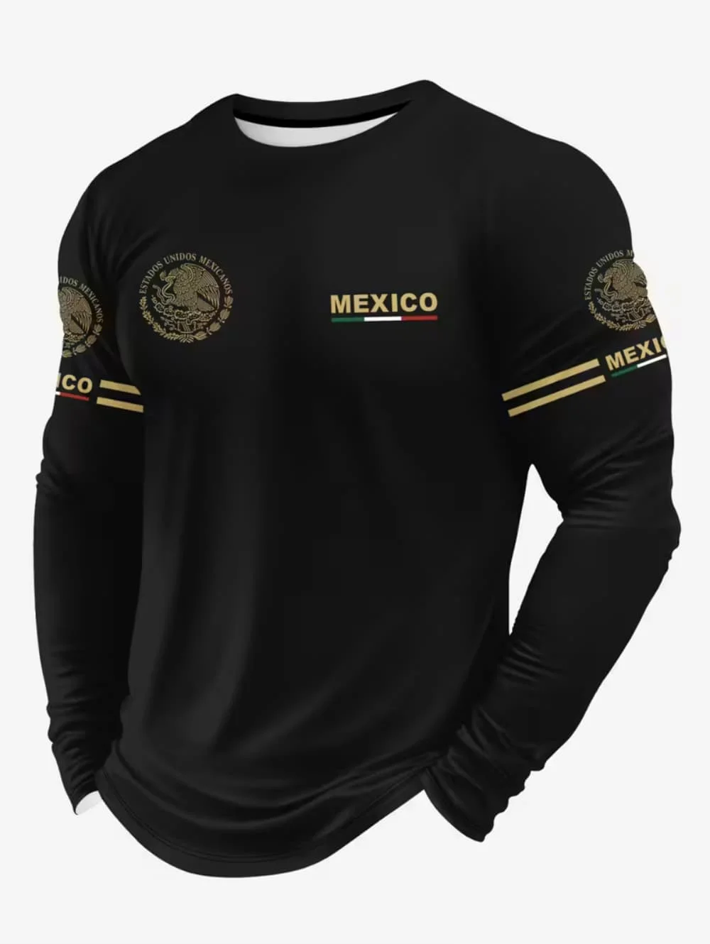 Mens Fashion Clothes - 남성용 멕시코 독수리 프린트 티셔츠, 패셔너블하고