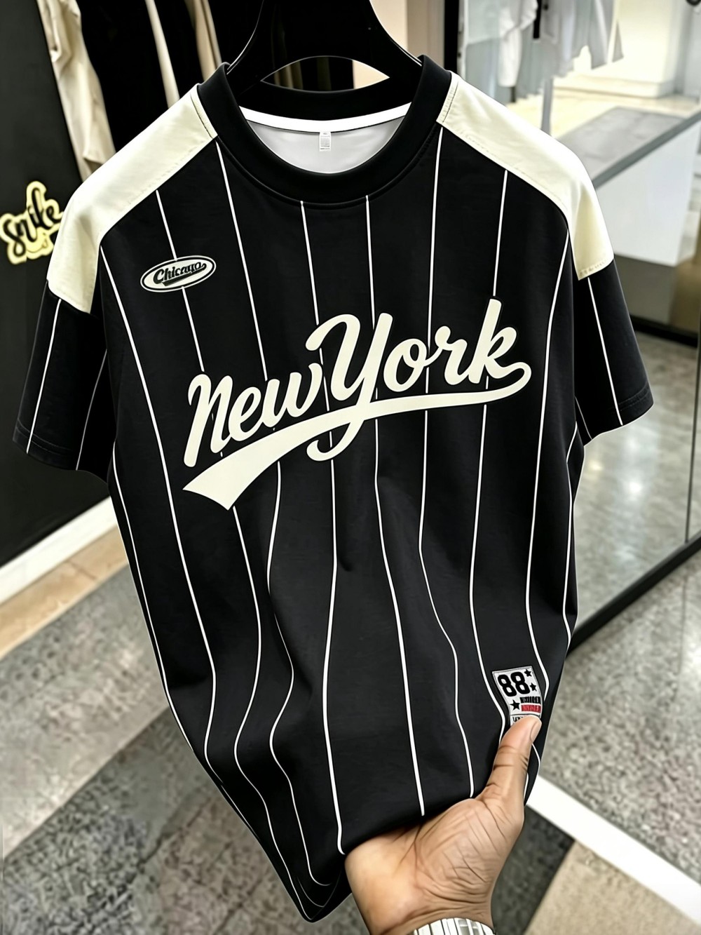 Men'S Fashion New York - 세련된 디자인의 남성용 여름용 훈련용 티셔츠,