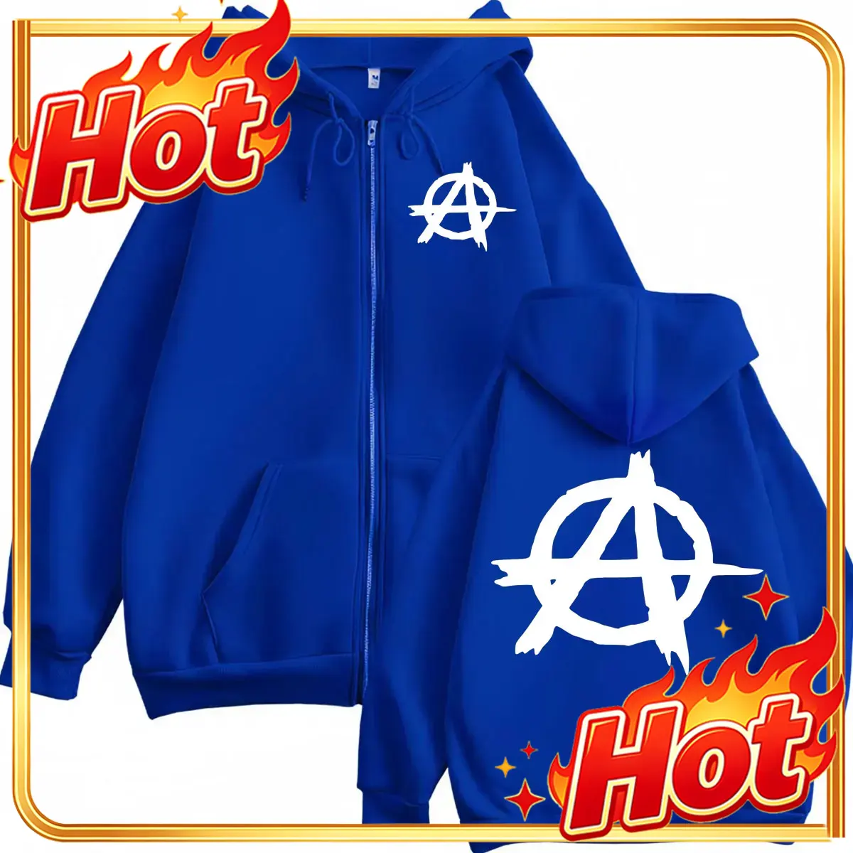 TV 시리즈 ‘손즈 오브 아나키’ 로고가 새겨진 지퍼  - Mens Fashion Zip Up Hoodies 리뷰 및 가격