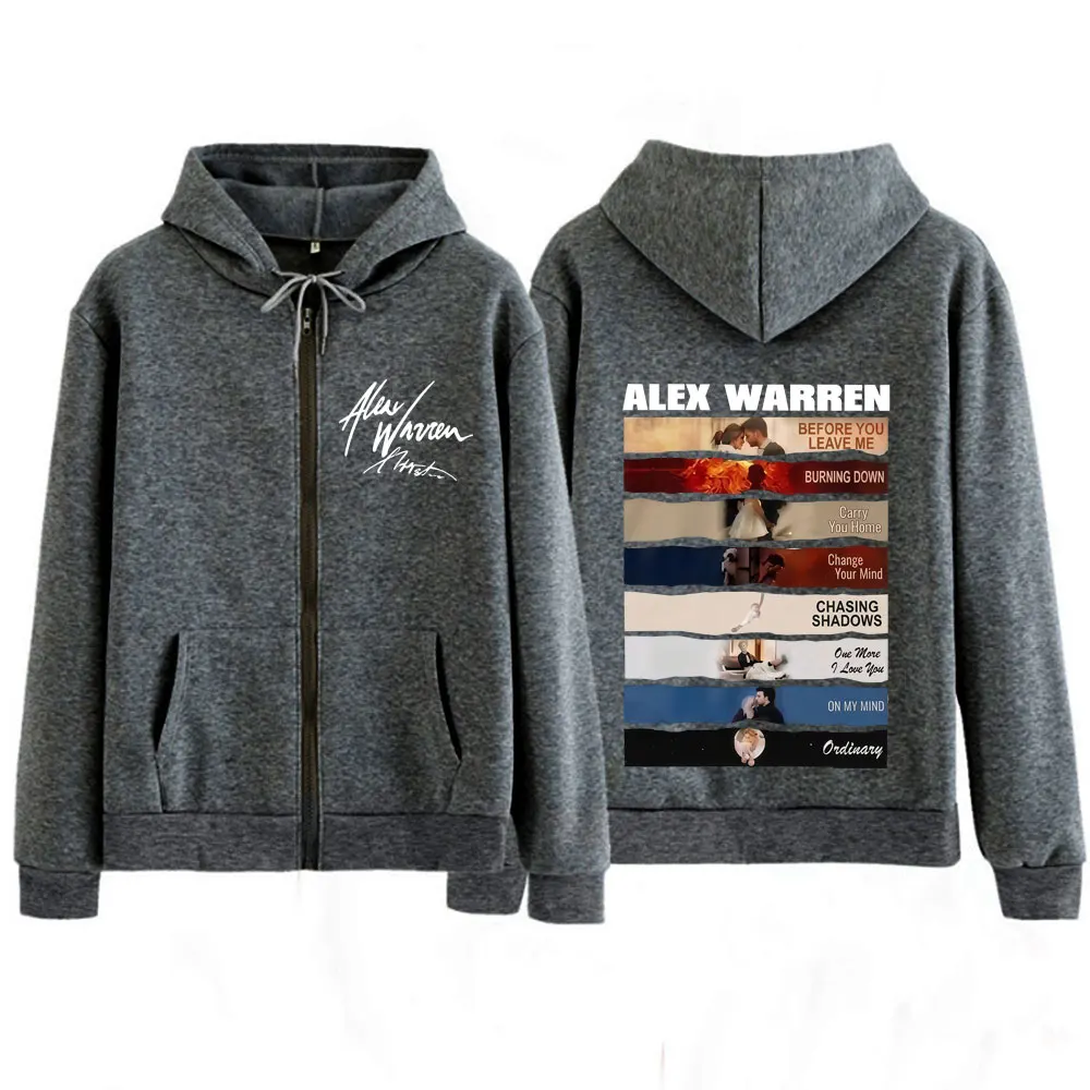 가수 알렉스 워렌 2026 투어 프린트 지퍼 후디, 남 - Mens Fashion Zip Up Hoodies 리뷰 및 가격