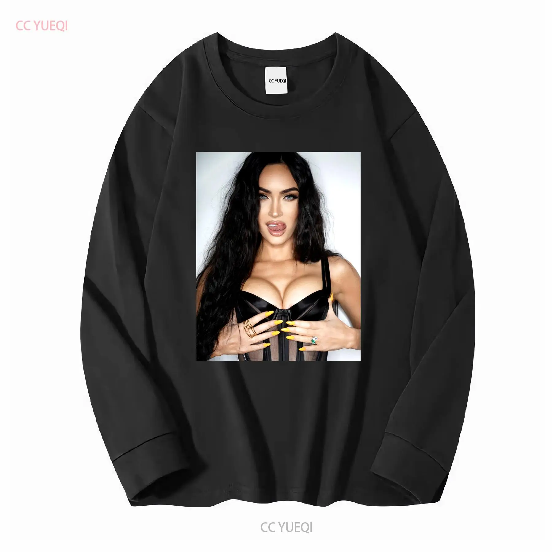 Megan Fox T 셔츠 포스터 긴 또는 짧은 소매  - Poster Men Fashion 리뷰 및 가격