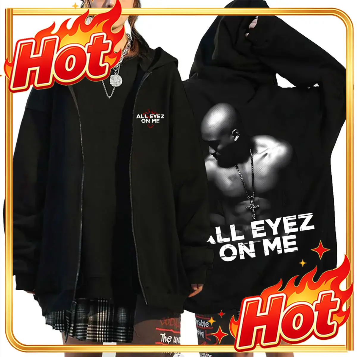 래퍼 투팍(Tupac 2pac)의 ‘All Eyez o - Mens Fashion Zip Up Hoodies 리뷰 및 가격