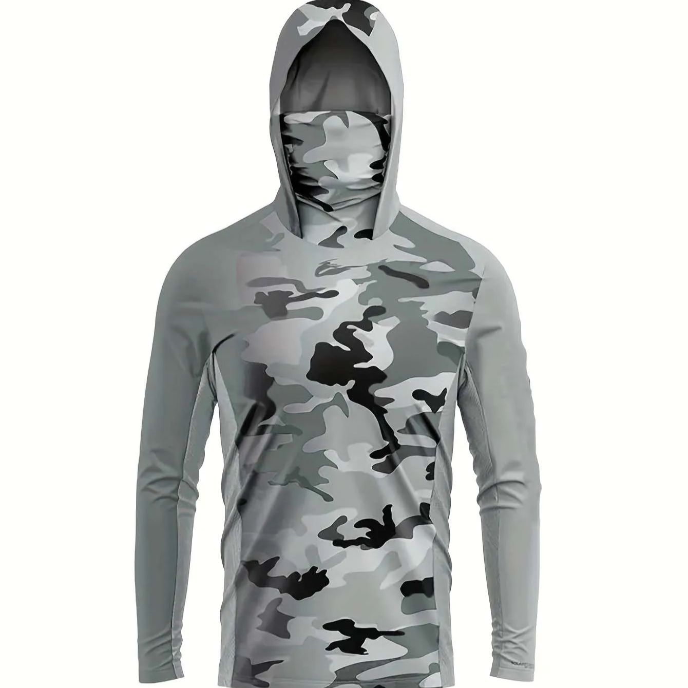 야외 낚시꾼용 후드형 긴팔 티셔츠, 그라데이션 네온 카 - Men'S Fashion T Shirts 리뷰 및 가격