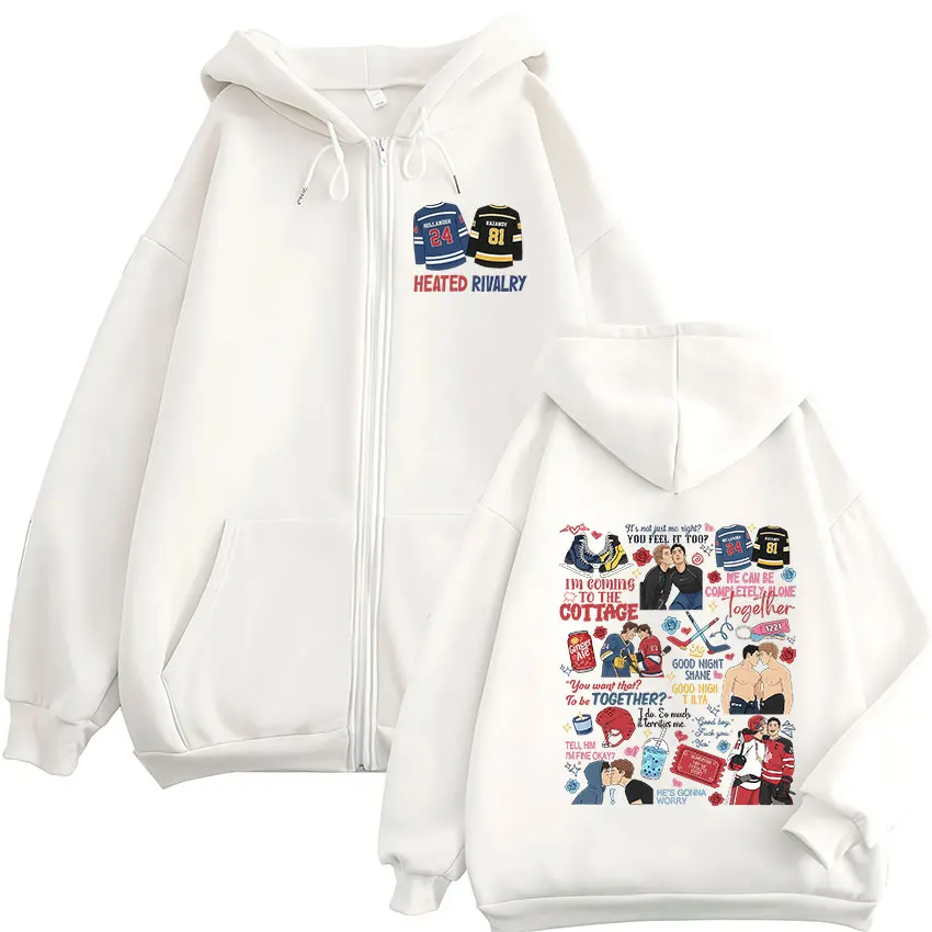 히트 레이블 프린트 지퍼 후디, 남성용/여성용, 하라주 - Mens Fashion Zip Up Hoodies 리뷰 및 가격