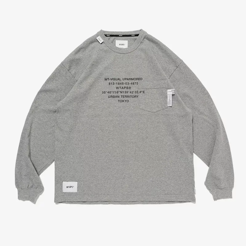 WTAPS 남성용 두툼한 면 소재 긴팔 티셔츠, 202 - Mens Fashion Summer 리뷰 및 가격