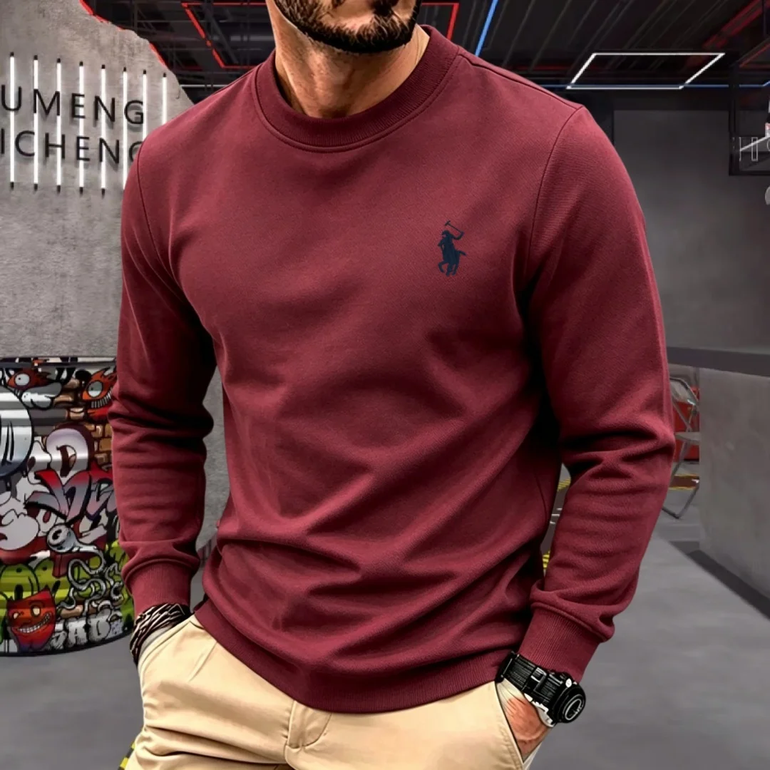 부드러운 면 소재의 고급 브랜드 남성용 긴팔 라운드넥  - Men'S Fashion T Shirts 리뷰 및 가격
