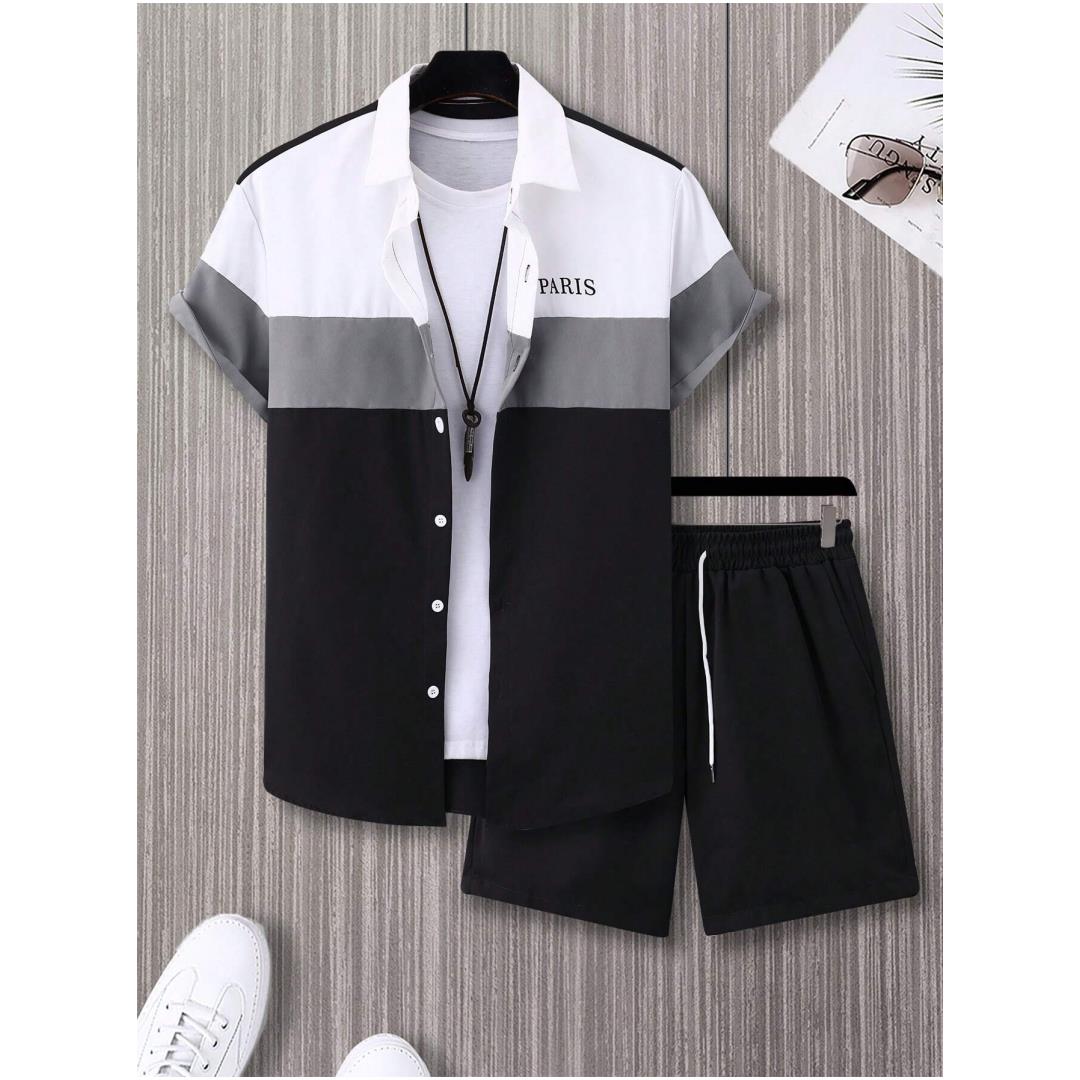 남성 패션 정장 블루 앤 화이트 패치워크 컬러 싱글 브 - Mens Fashion Clothes 리뷰 및 가격